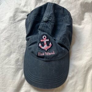 Blue and Pink Fire Island Anchor Hat by Kate Lord